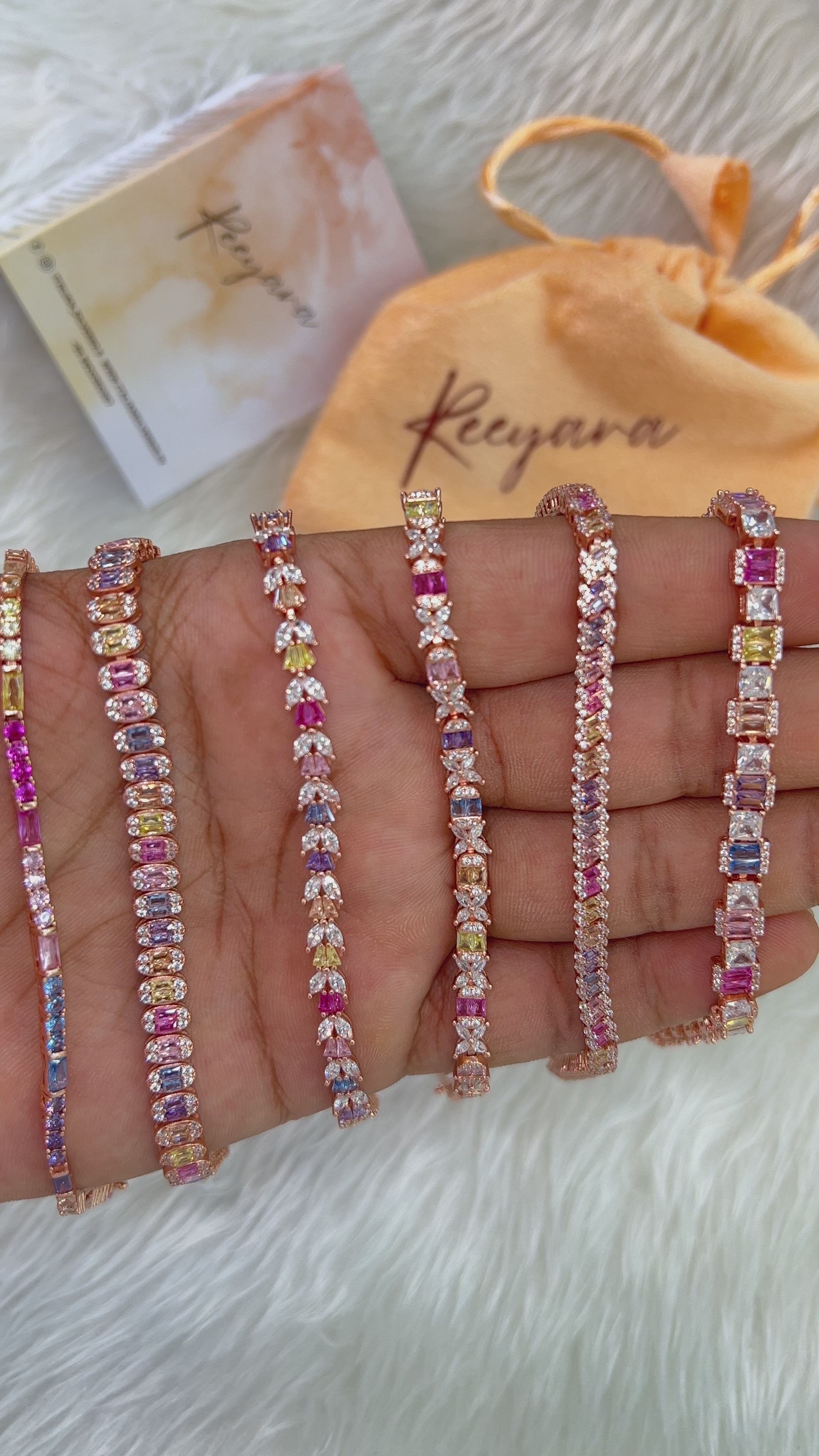 Rainbow hot sale diamond bracelet