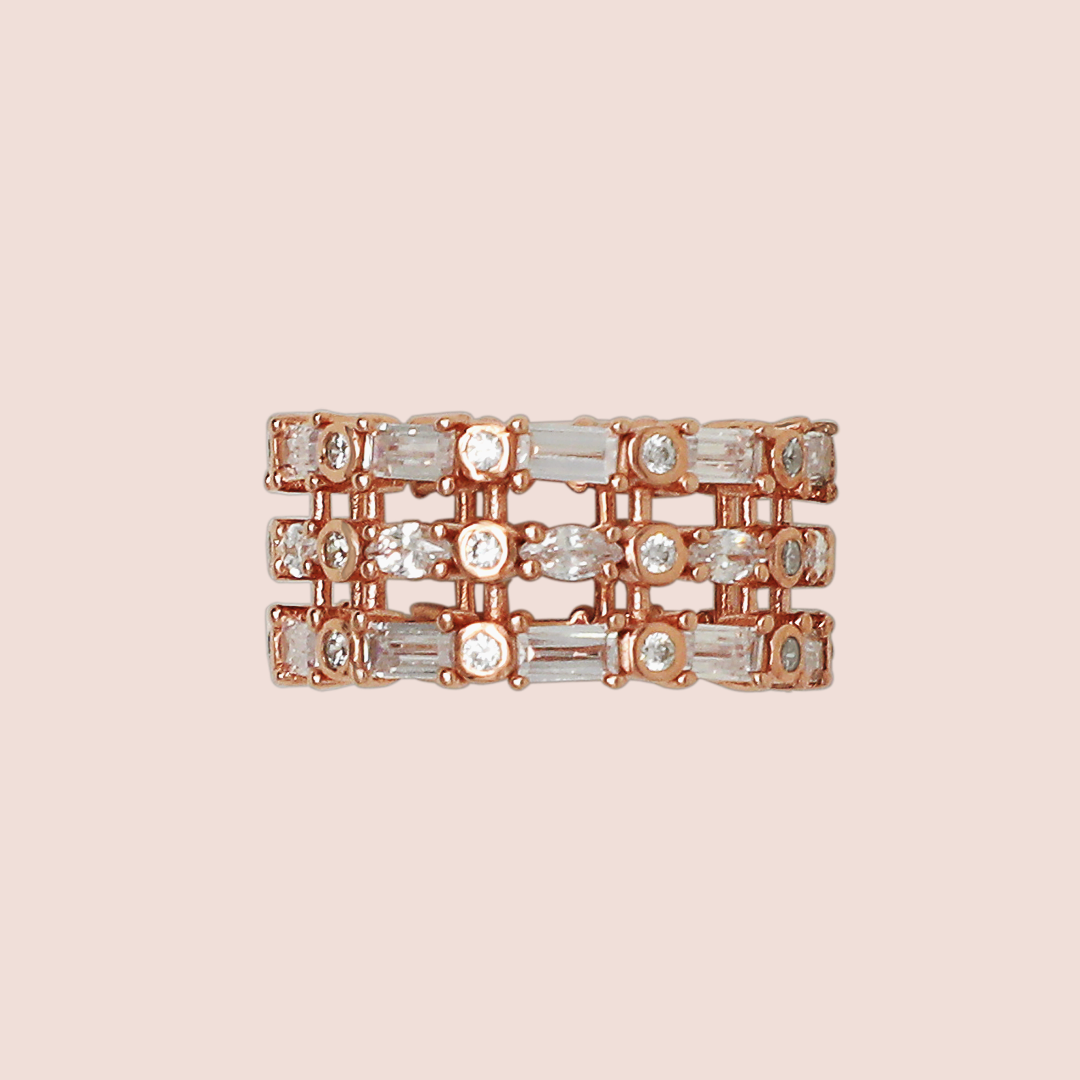 Rose Gold Three Band