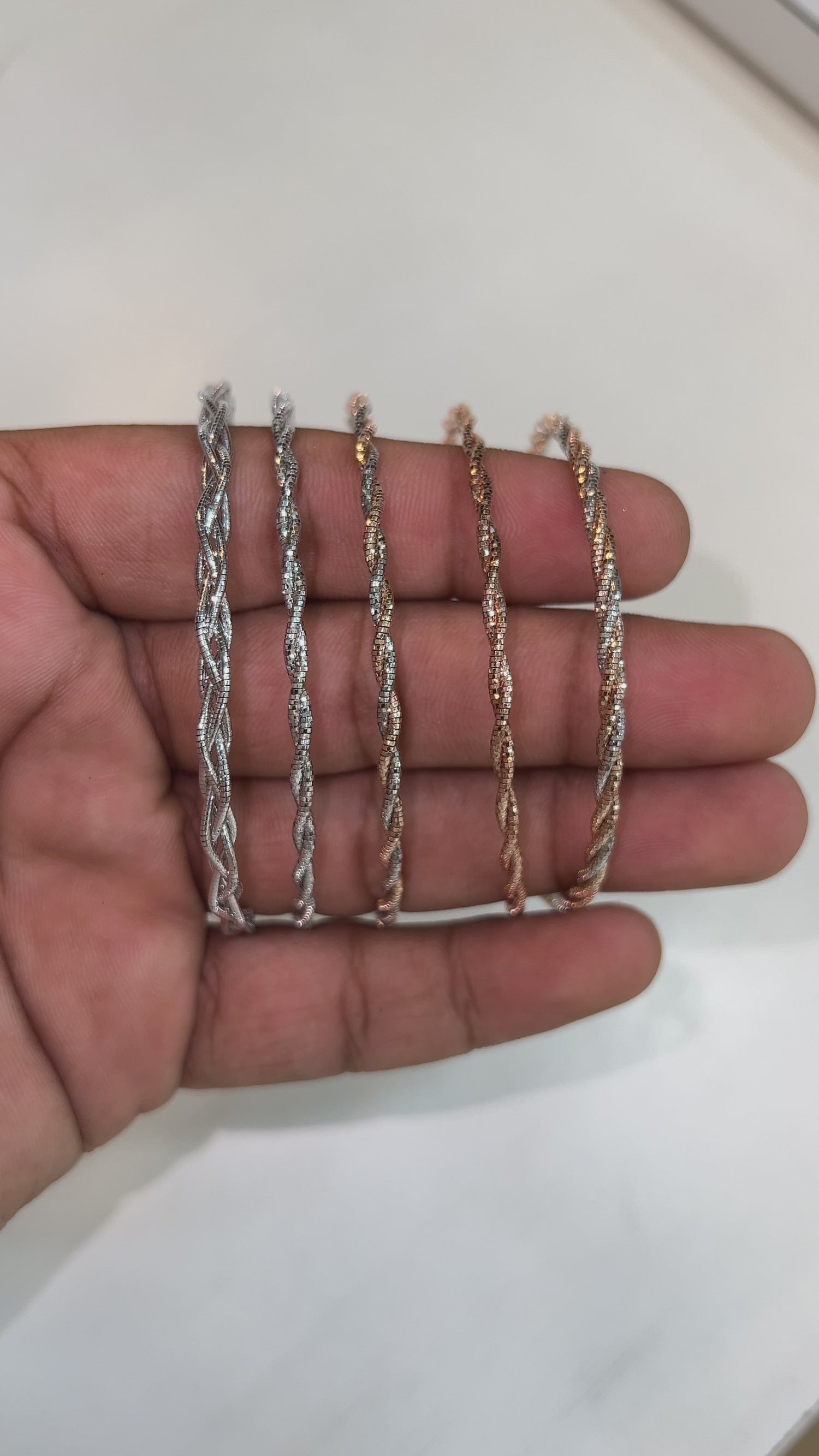3mm Rope Chain + Bracelet Bundle Set - Gold – Huerta Jewelry